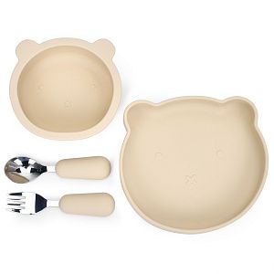 Набір силіконового посуду ME 1174-1 Bear Ivory