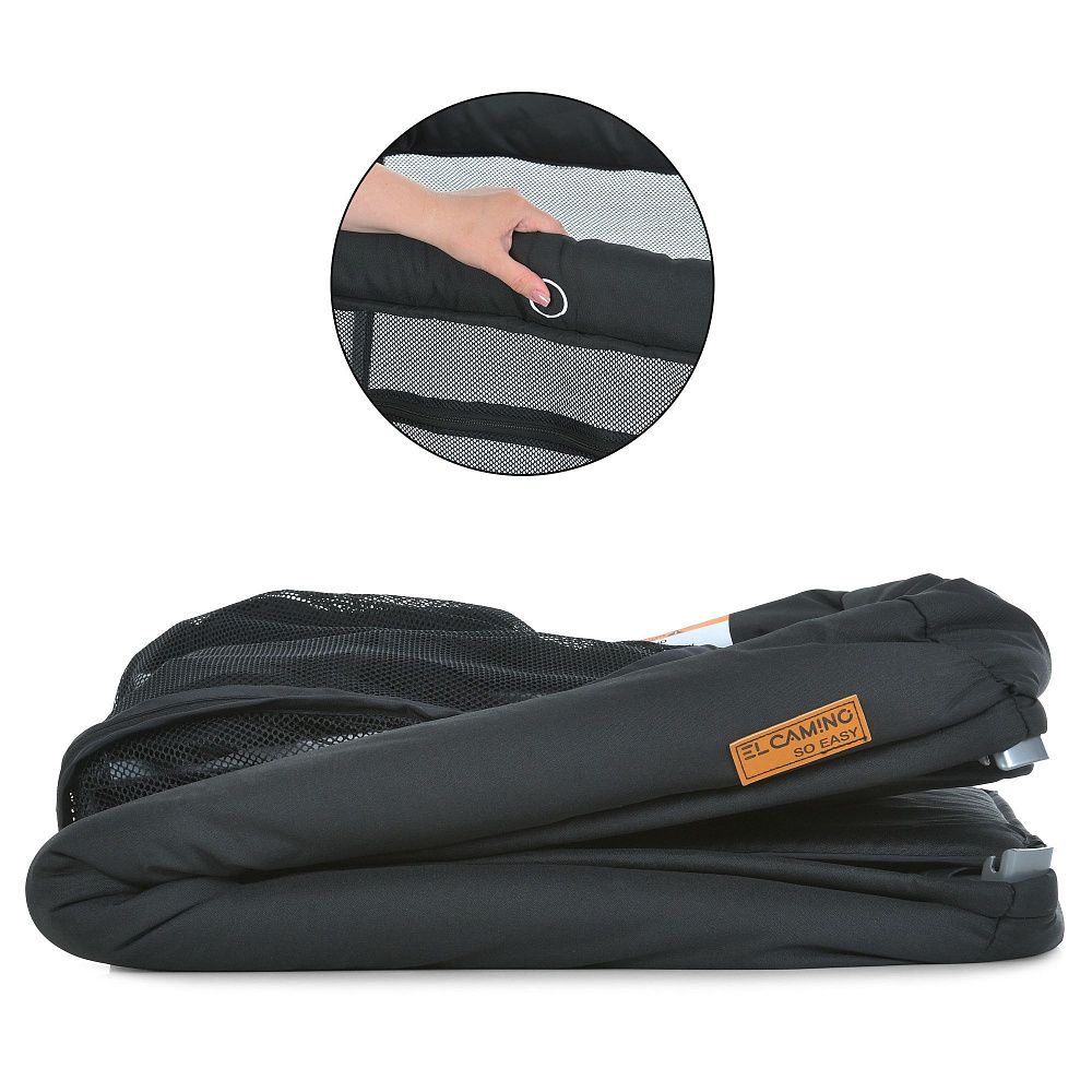 Ліжечко-манеж ME 1194 SO EASY Black