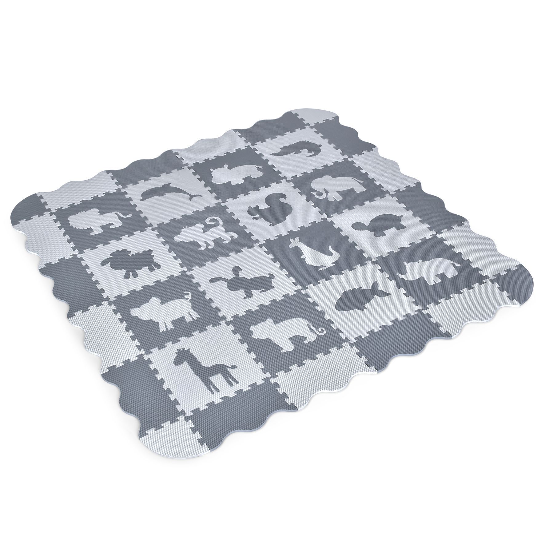 Килимок-пазл ME 1166 Gray White