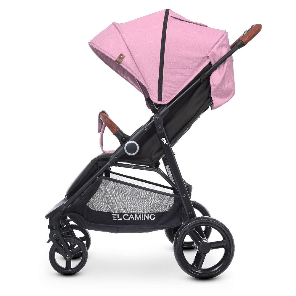 Коляска прогулочная ME 1024 X4 Pink Lines