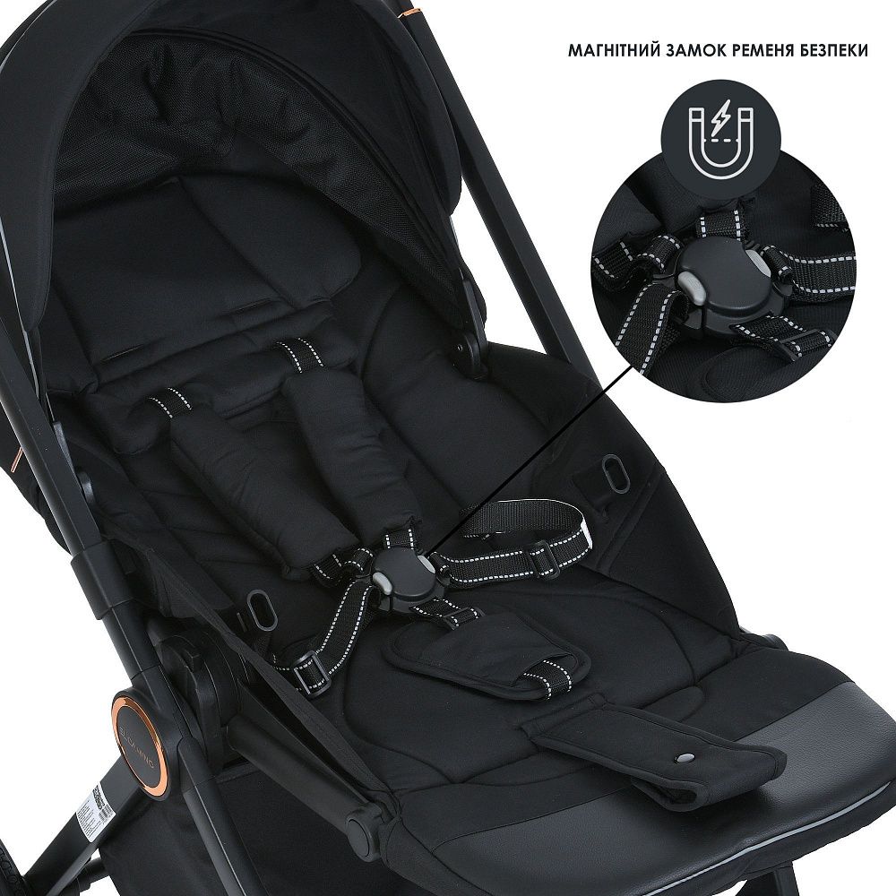 Коляска універсальна 2в1 ME 1100-1 ERA Black Ink