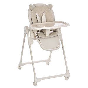 Стільчик для годування ME 1037 CRYSTAL Bear Beige