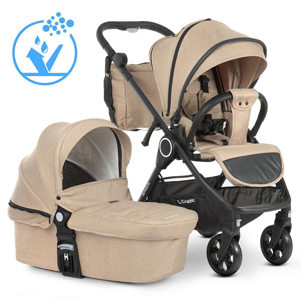 Коляска універсальна 2в1 ME 1085 SAGA Denim Beige