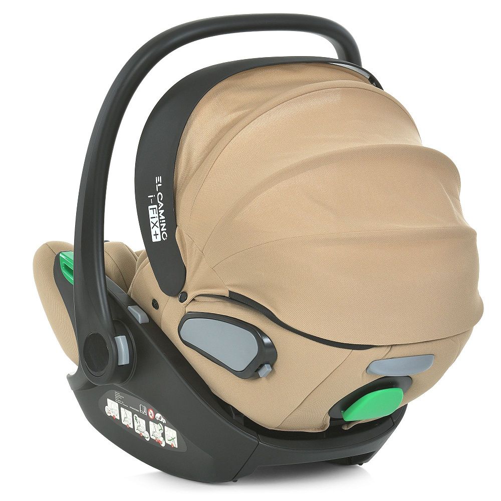 Автокрісло дитяче El Camino i-FIX+ ME 1110 Natural Beige
