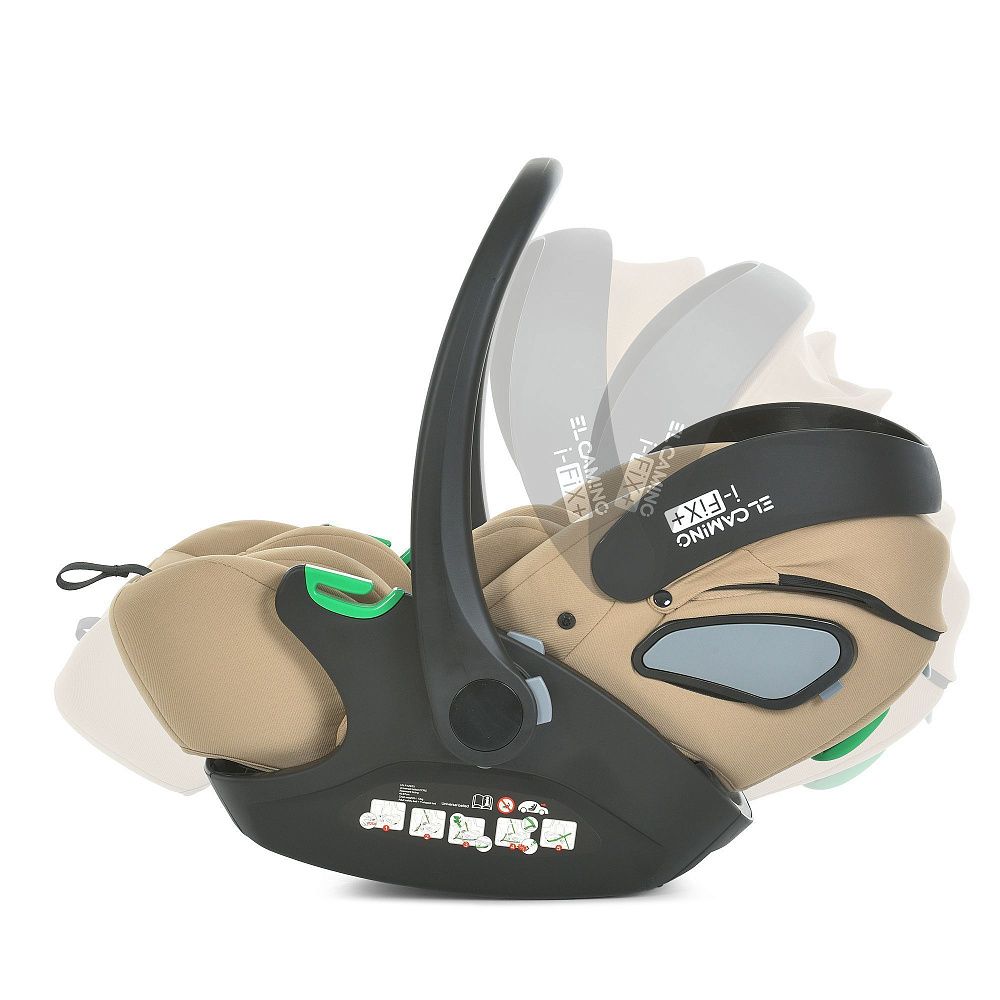 Автокрісло дитяче El Camino i-FIX+ ME 1110 Natural Beige