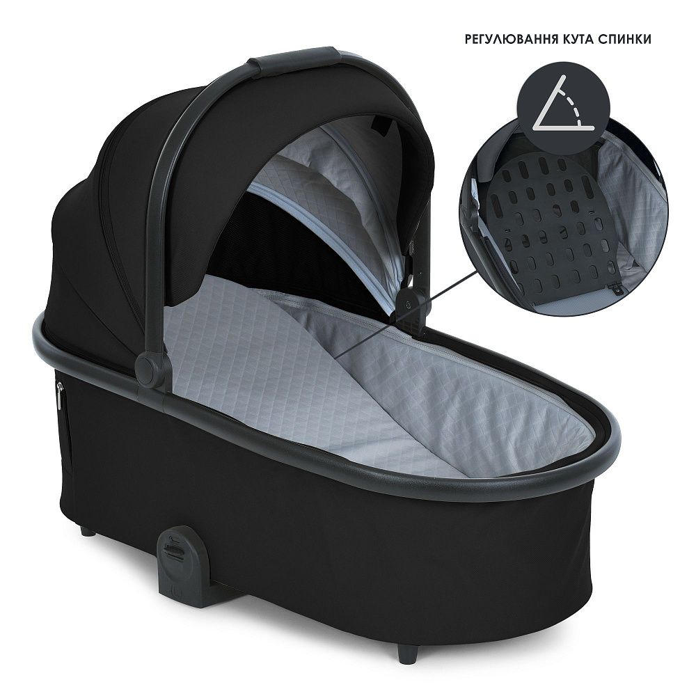 Коляска універсальна 2в1 ME 1124-2 PRESTIGE Black