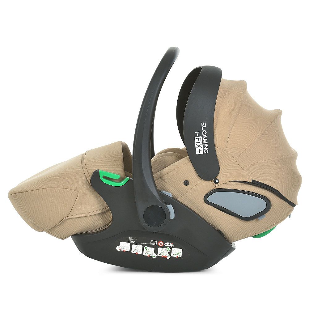 Автокрісло дитяче El Camino i-FIX+ ME 1110 Natural Beige