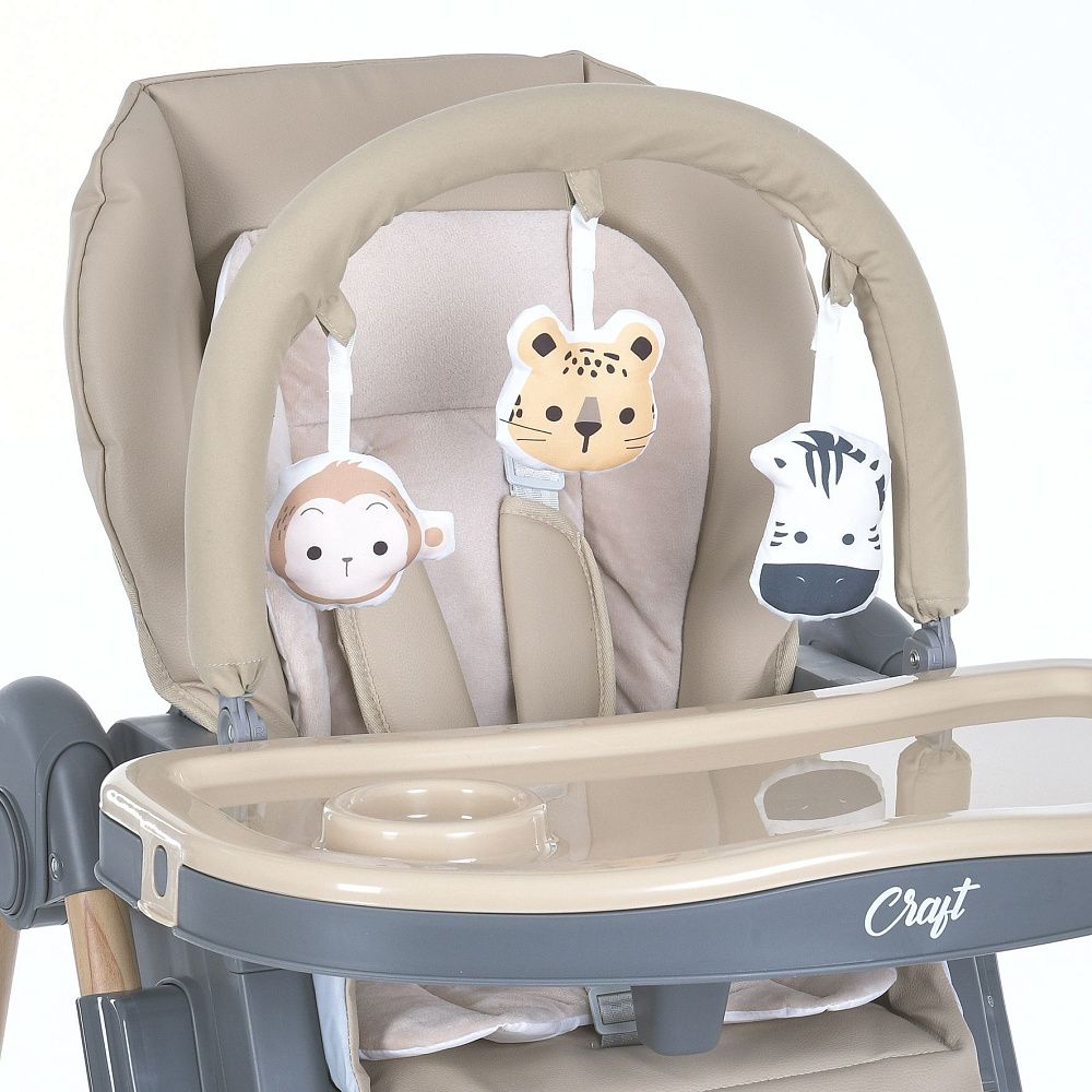 Стільчик для годування ME 1115-W CRAFT Beige