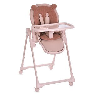 Стульчик для кормления  ME 1037 CRYSTAL Bear Pink