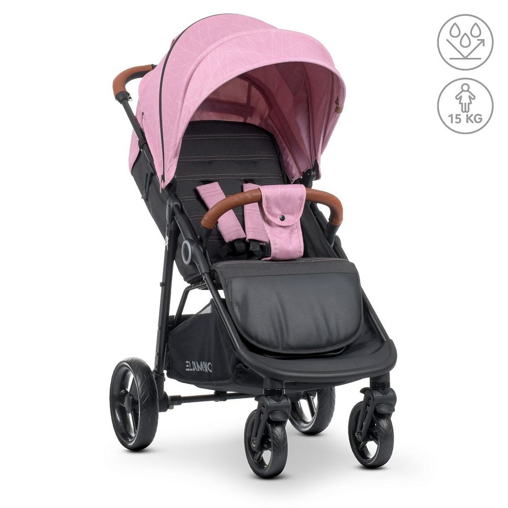 Коляска прогулочная ME 1024 X4 Pink Lines