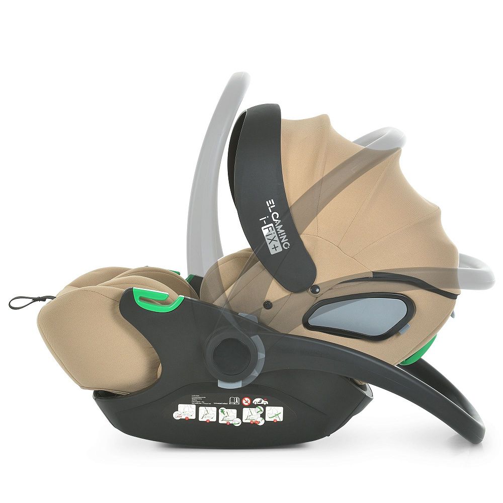 Автокрісло дитяче El Camino i-FIX+ ME 1110 Natural Beige