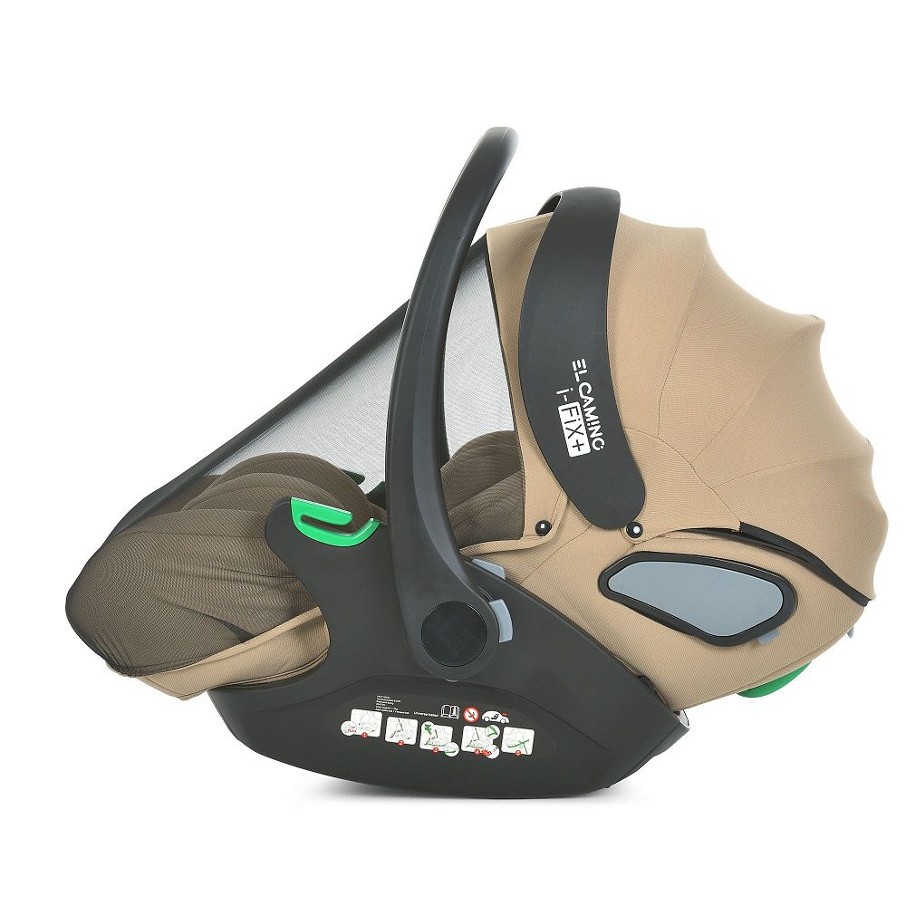 Автокрісло дитяче El Camino i-FIX+ ME 1110 Natural Beige