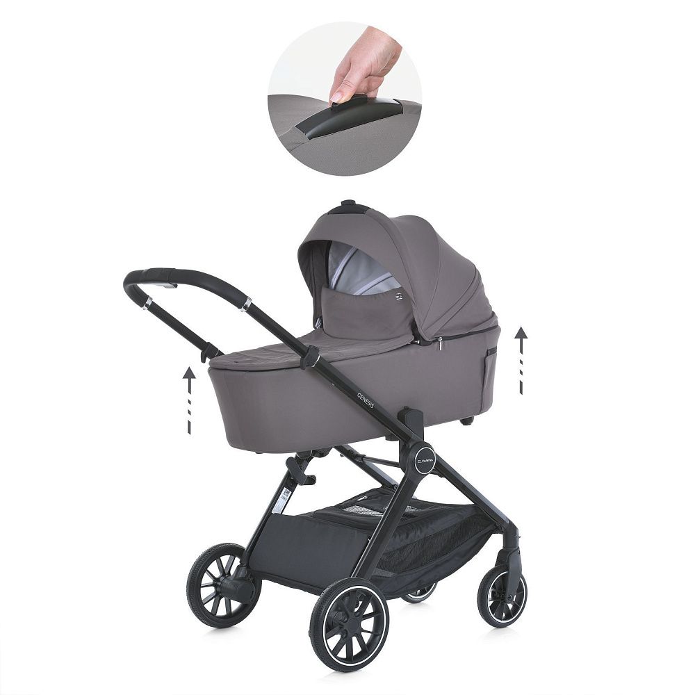 Коляска универсальная 2в1 ME 1126 GENESIS Taupe Gray