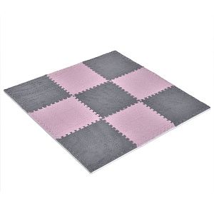 Килимок-пазл з плюшевим покриттям ME 1165 Gray Pink Fur