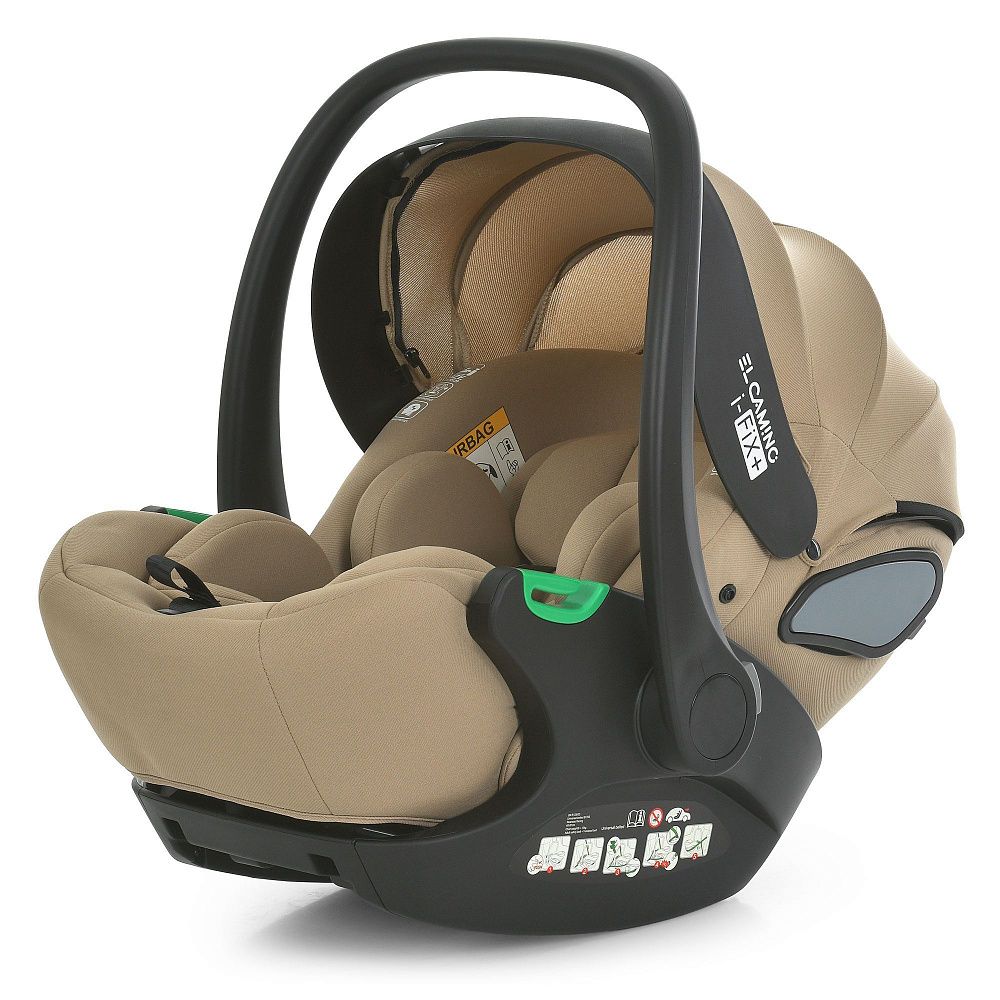Автокрісло дитяче El Camino i-FIX+ ME 1110 Natural Beige