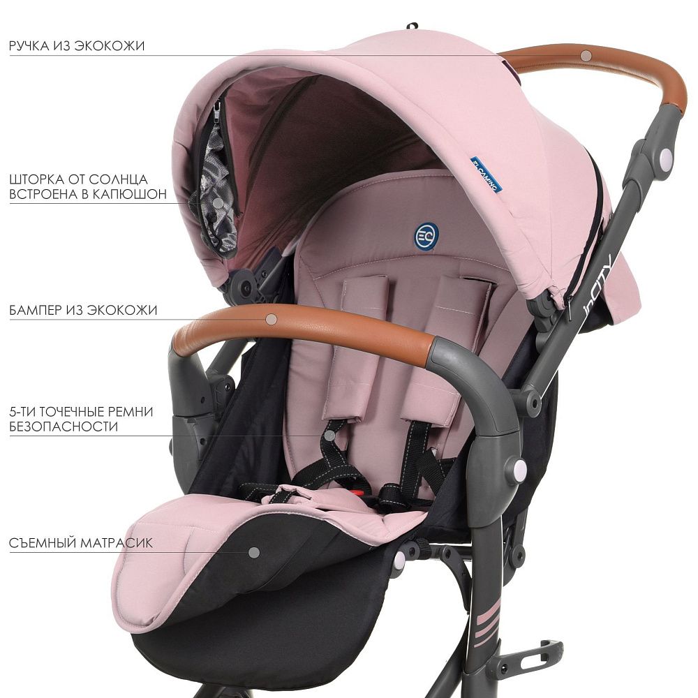 Коляска прогулянкова ME 1068 inCITY Pale Pink