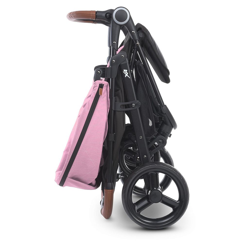 Коляска прогулочная ME 1024 X4 Pink Lines