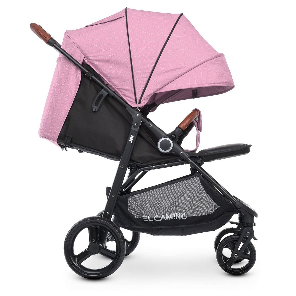 Коляска прогулочная ME 1024 X4 Pink Lines