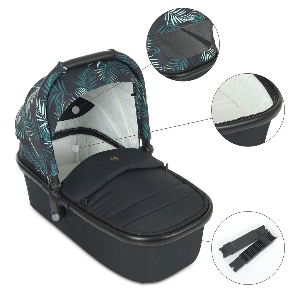 Коляска универсальная 2в1 ME 1091-G PERSONA Black Green Palm