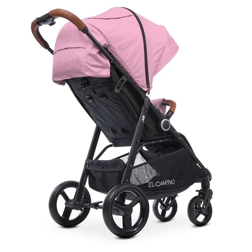 Коляска прогулочная ME 1024 X4 Pink Lines
